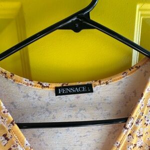 Fensace Yellow Floral Top